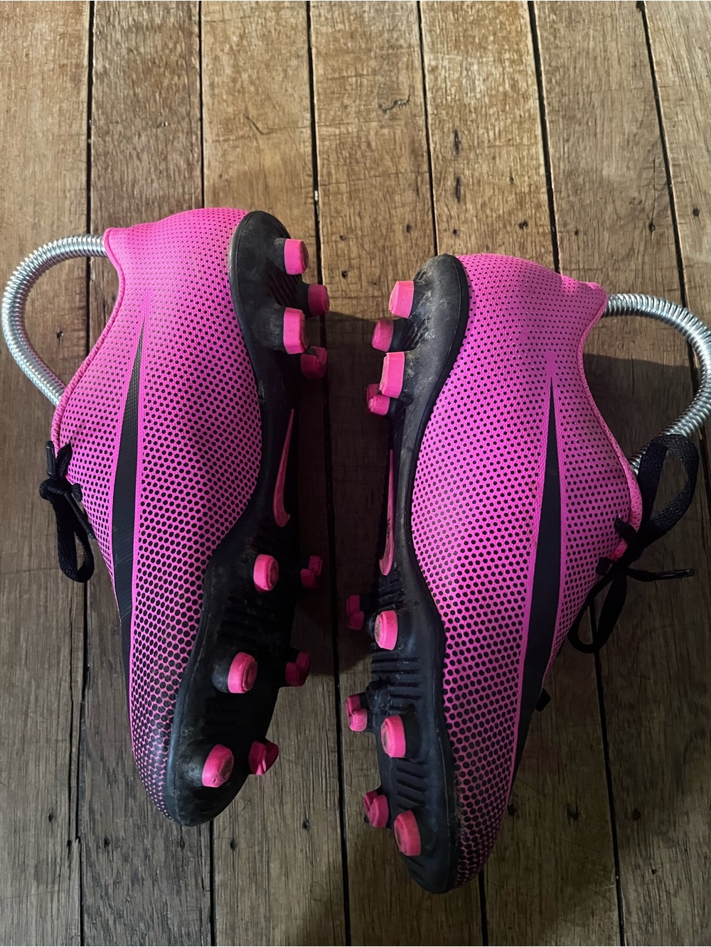 Nike Jr Bravata II FG Pink Black Soccer Cleats Youth 2Y Unisex - Picture 6 of 8